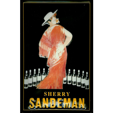 Sandeman Frau mit roten Kleid